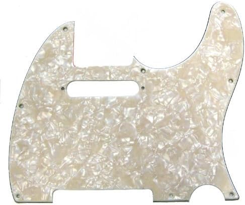 Fender 099-2174-000 4-Ply Aged White Pearl 8-Hole Mount Telecaster Pickguard