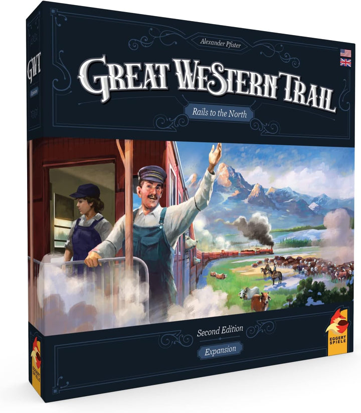 Eggert Spiele | Rails to The North - Great Western Trail 2nd Edition | Brettspiel | Alter 12+ | 1-4