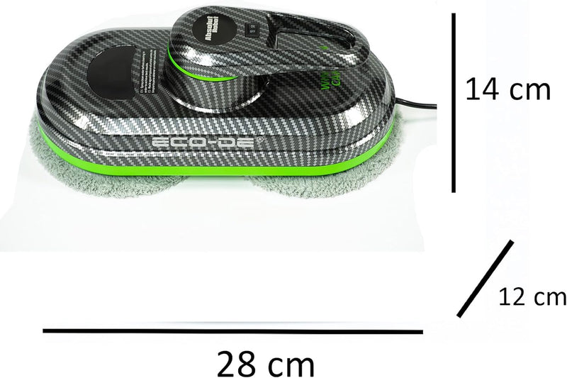 ECO-DE Fensterputz-Roboter WINCLEAN, Fensterreiniger, 3 Programme, inkl. 12 Mikrofasertücher