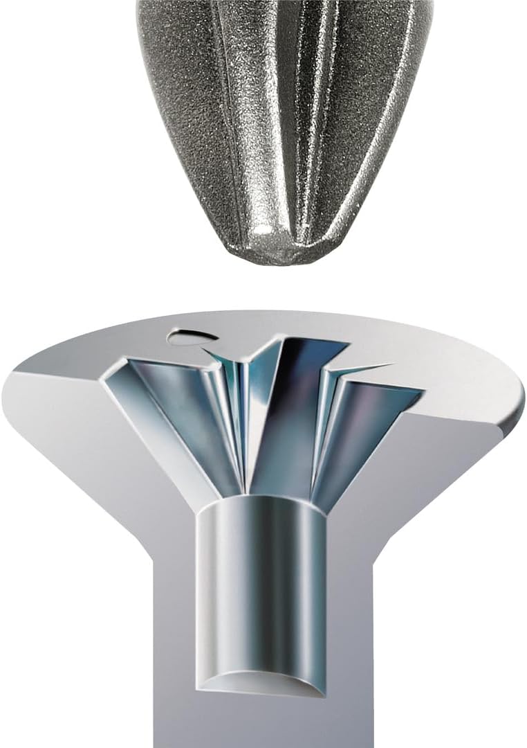 SPAX Universalschraube mit Kopflochbohrung, 4,5 x 30 mm, 1000 Stück, Kreuzschlitz Z2, Kleiner Senkko