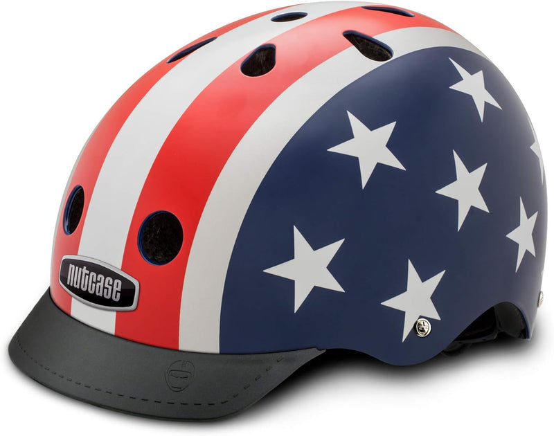 Nutcase - Little Nutty, Fahrradhelm für Kinder Einheitsgrösse Stars and Stripes, Einheitsgrösse Star