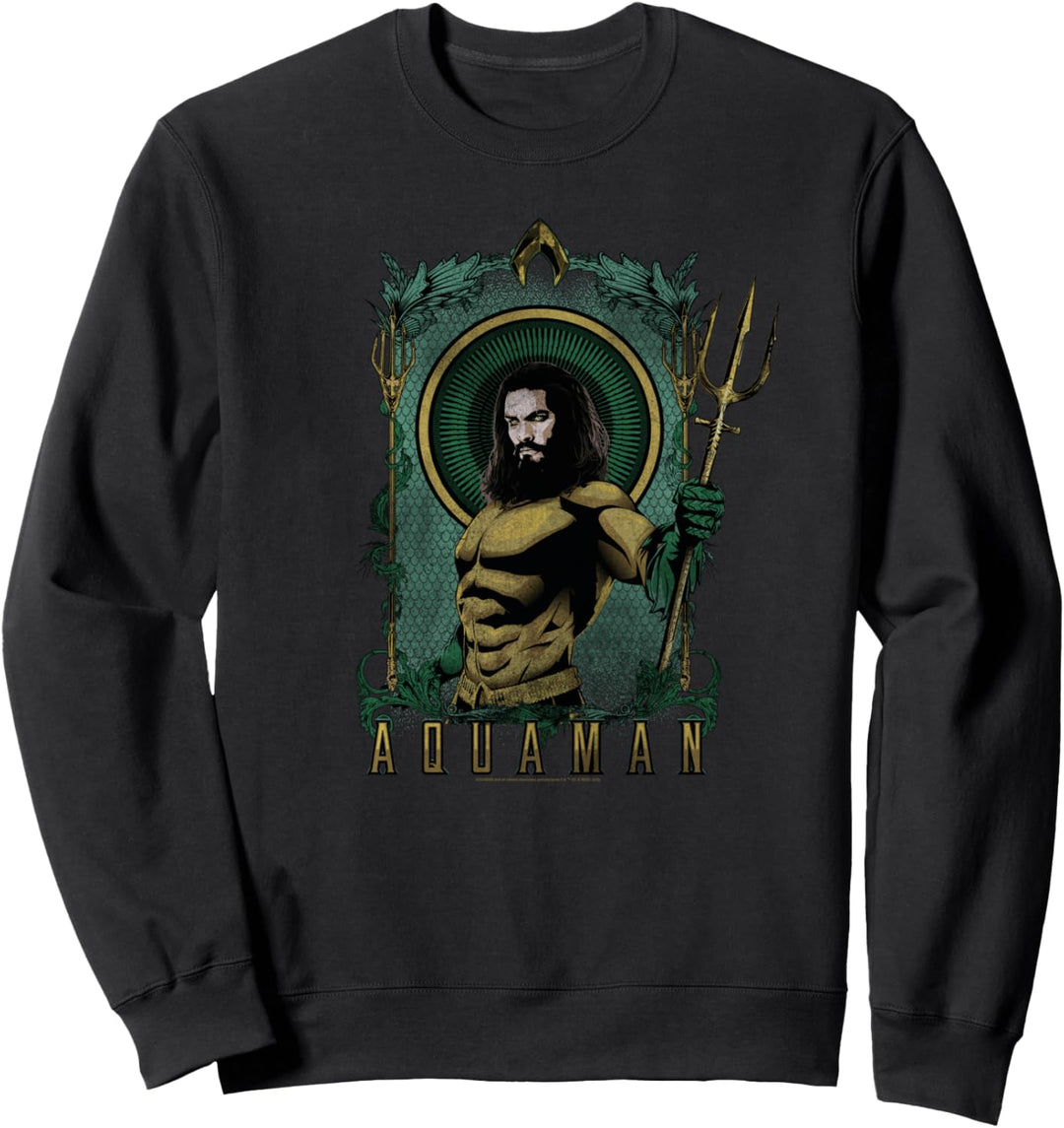 DC Comics Aquaman Framed Trident Sweatshirt