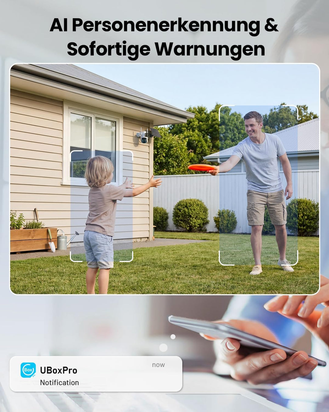 4G LTE Solar Überwachungskamera Aussen, 2K+2K Dual-Lens | PTZ Kamera, No WLAN kabellose Aussenkamera