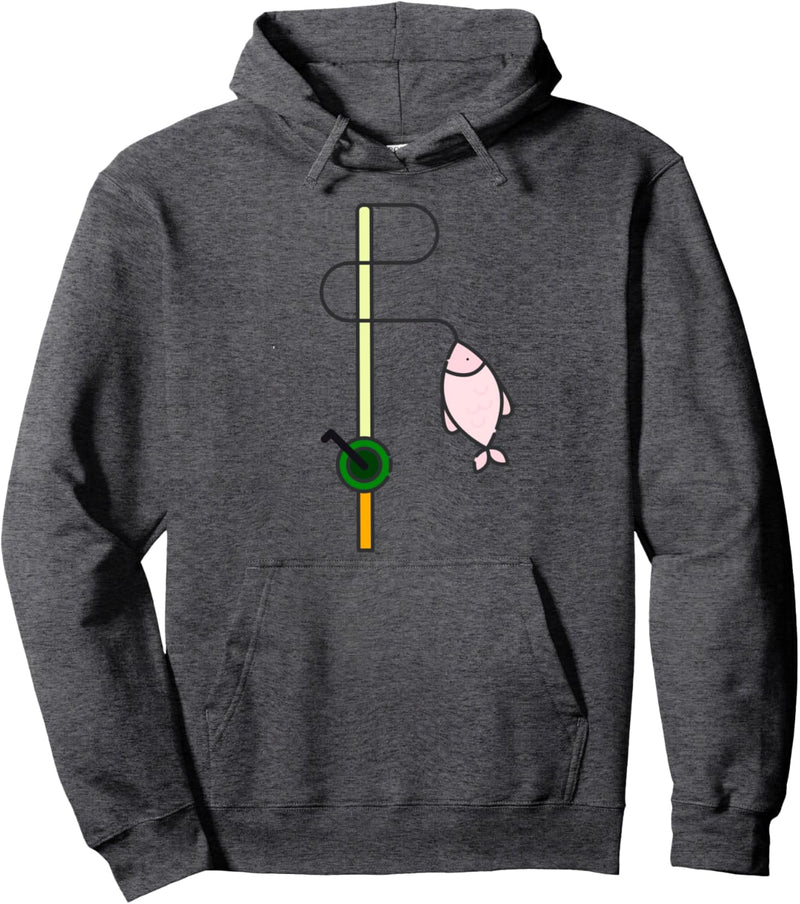 Angelrute und Rolle Pullover Hoodie