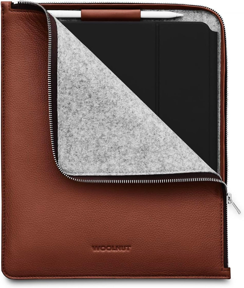 Woolnut Leder Folio Case Hülle Tasche für iPad Pro 12.9 Zoll - Cognac Braun 12.9-inch iPad Pro Cogna