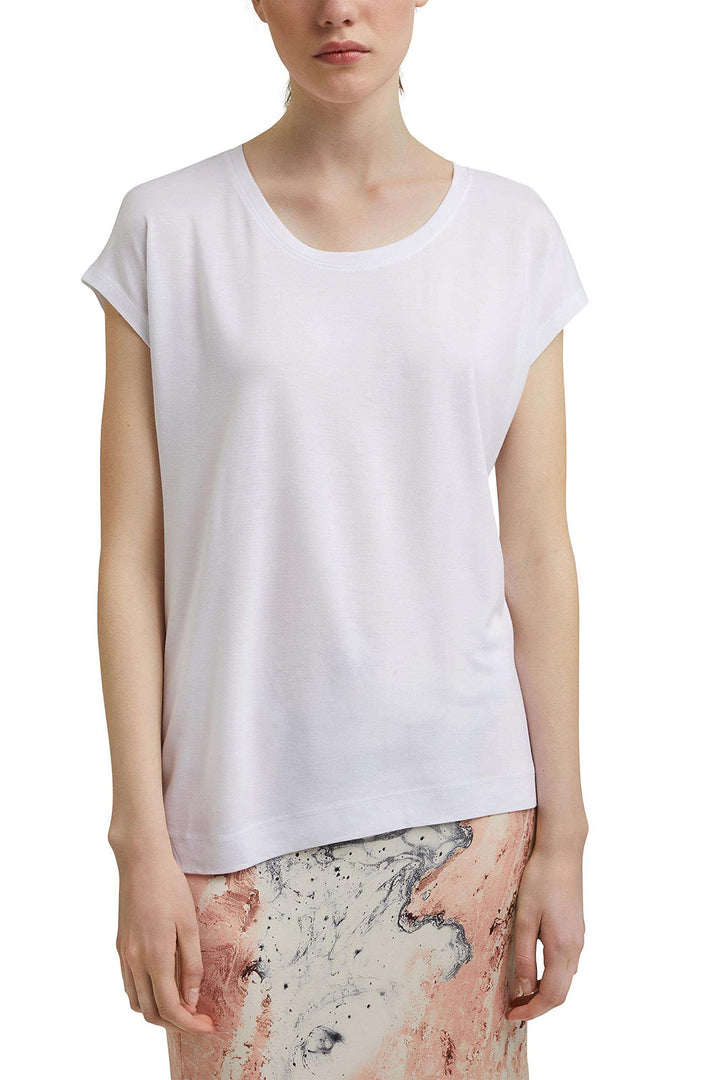 ESPRIT Collection Damen T-Shirt 041eo1k310 S 100/White, S 100/White