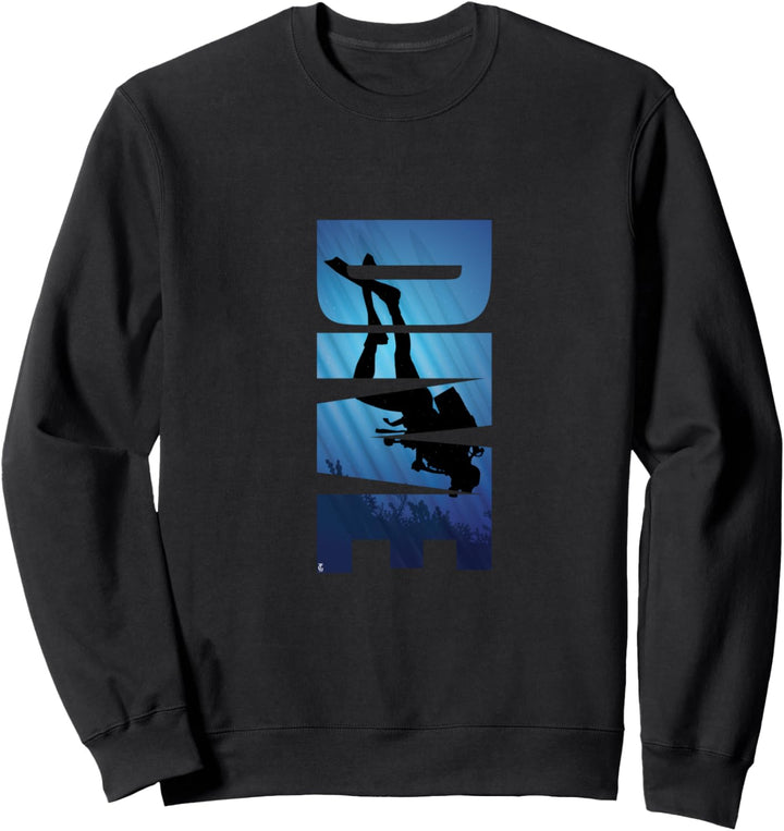 Tauchen Ozean Meer See Scuba Taucher Unterwasser Sweatshirt