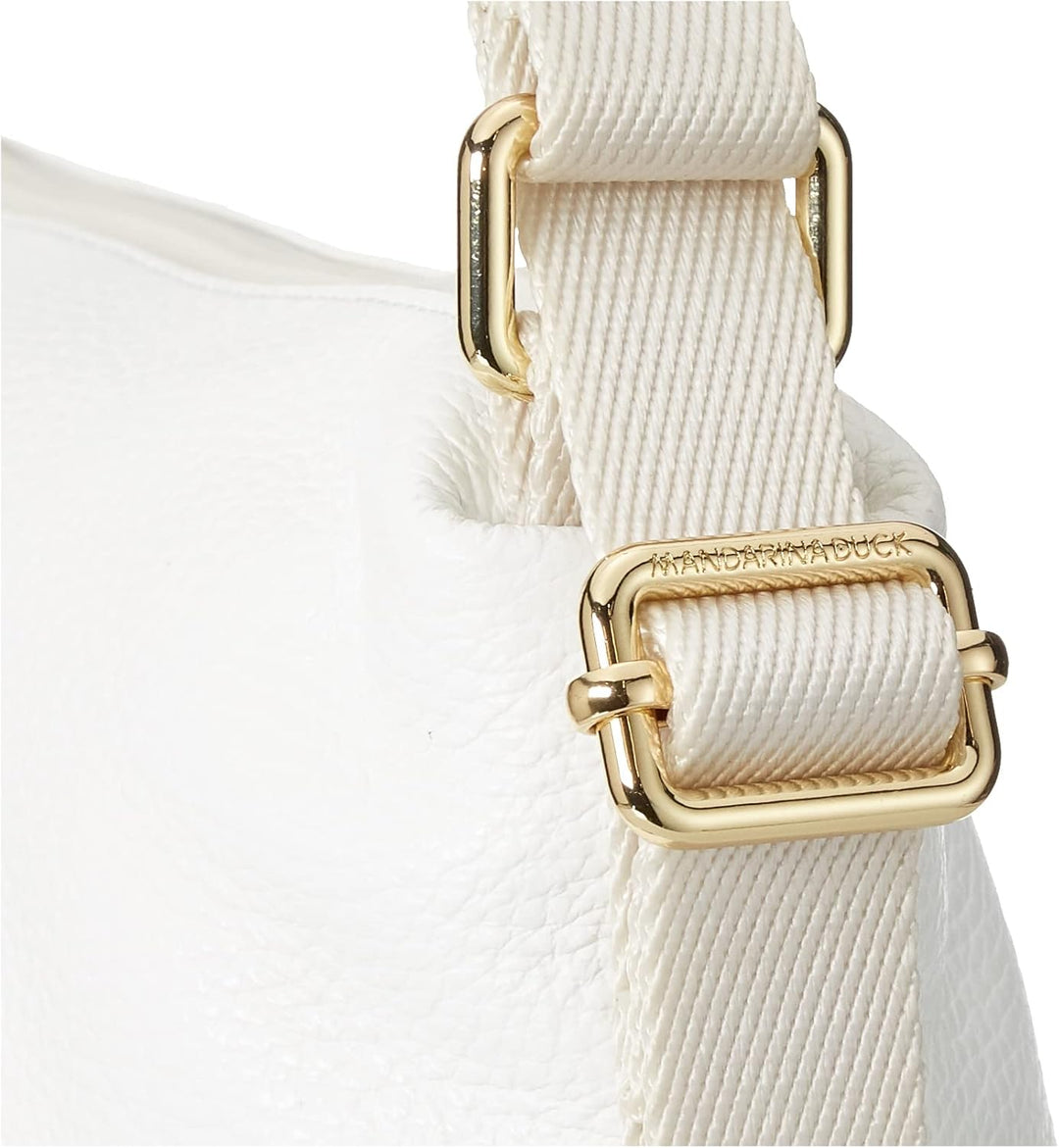Mandarina Duck Damen Mellow Leather HOBO Optical White, Optical White