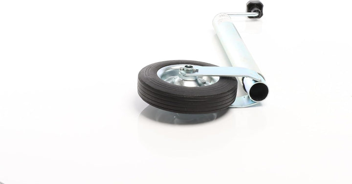 Wiltec Anhänger Stützrad mit 362 kg Stützlast ø48 mm, Bugrad mit Kurbel, Anhängerrad, Abstellstütze