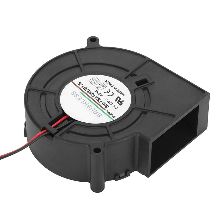 Haofy Radialventilator 12 V DC 42 CFM 5400 U/min mit Doppelkugellager für Camping, Picknick, Grillen