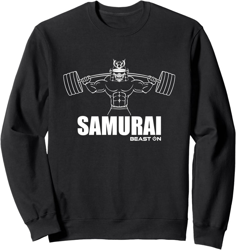 SAMURAI | Gym Beast ON | GYM Motivation Fitness Sprüche Sweatshirt