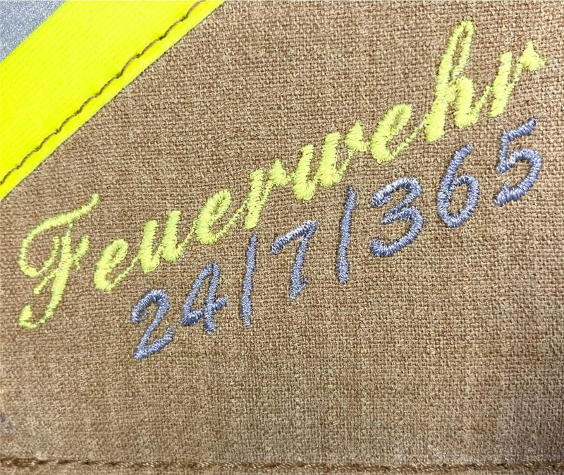 Roter Hahn 112 Feuerwehr Geldbörse/Gold-M Feuerwehr 24-7-365 / Portemonnaie Geldtasche Portjuchhe Br