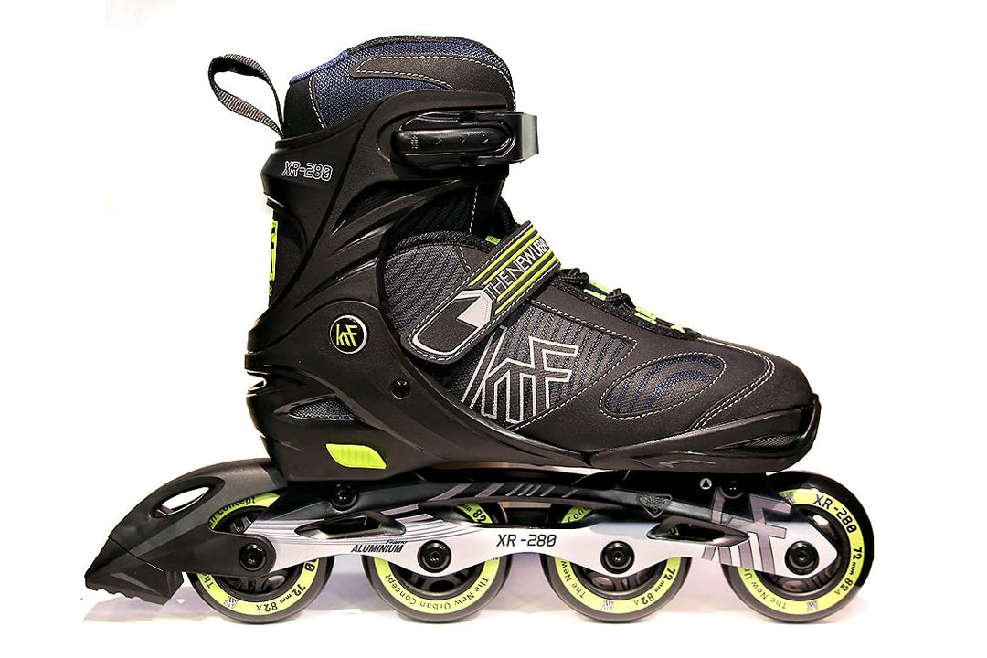 KRF The New Urban Concept KRF Patin AJUST XR-280 Schwarz/Limette, Erwachsene, Unisex, L (38-41)
