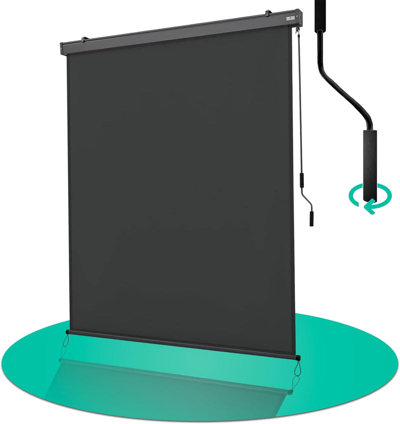 Strattore Ausziehbare Senkrechtmarkise Vertikalmarkise 120 x 250 cm - Markise mit Kurbel für Terrass