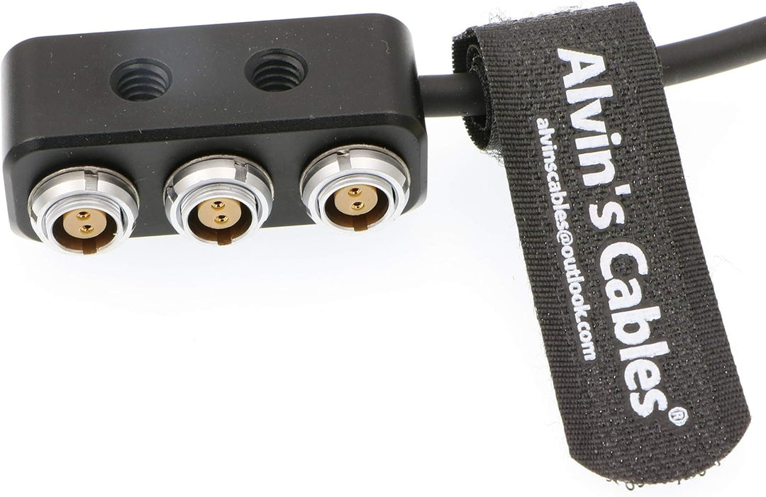 Alvin's Cables 1 bis 3 Mini Power Splitter Box Kabel D-Tap Stecker Movi Pro AUX Port auf 3 2 Pin Buc