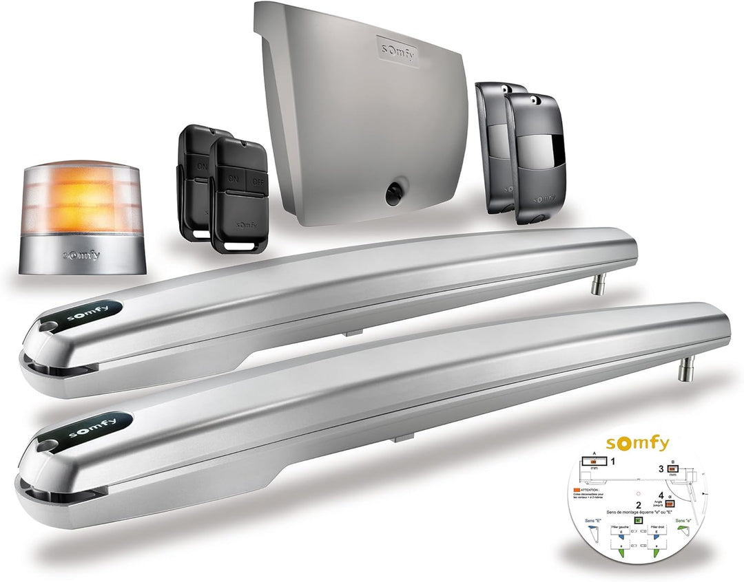 Somfy 1240653 - Drehtorantrieb Exavia Star RTS | für alle Hoftore mit einer Flügelbreite von max. 2,