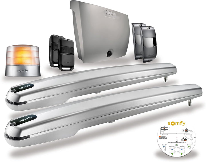 Somfy 1240653 - Drehtorantrieb Exavia Star RTS | für alle Hoftore mit einer Flügelbreite von max. 2,