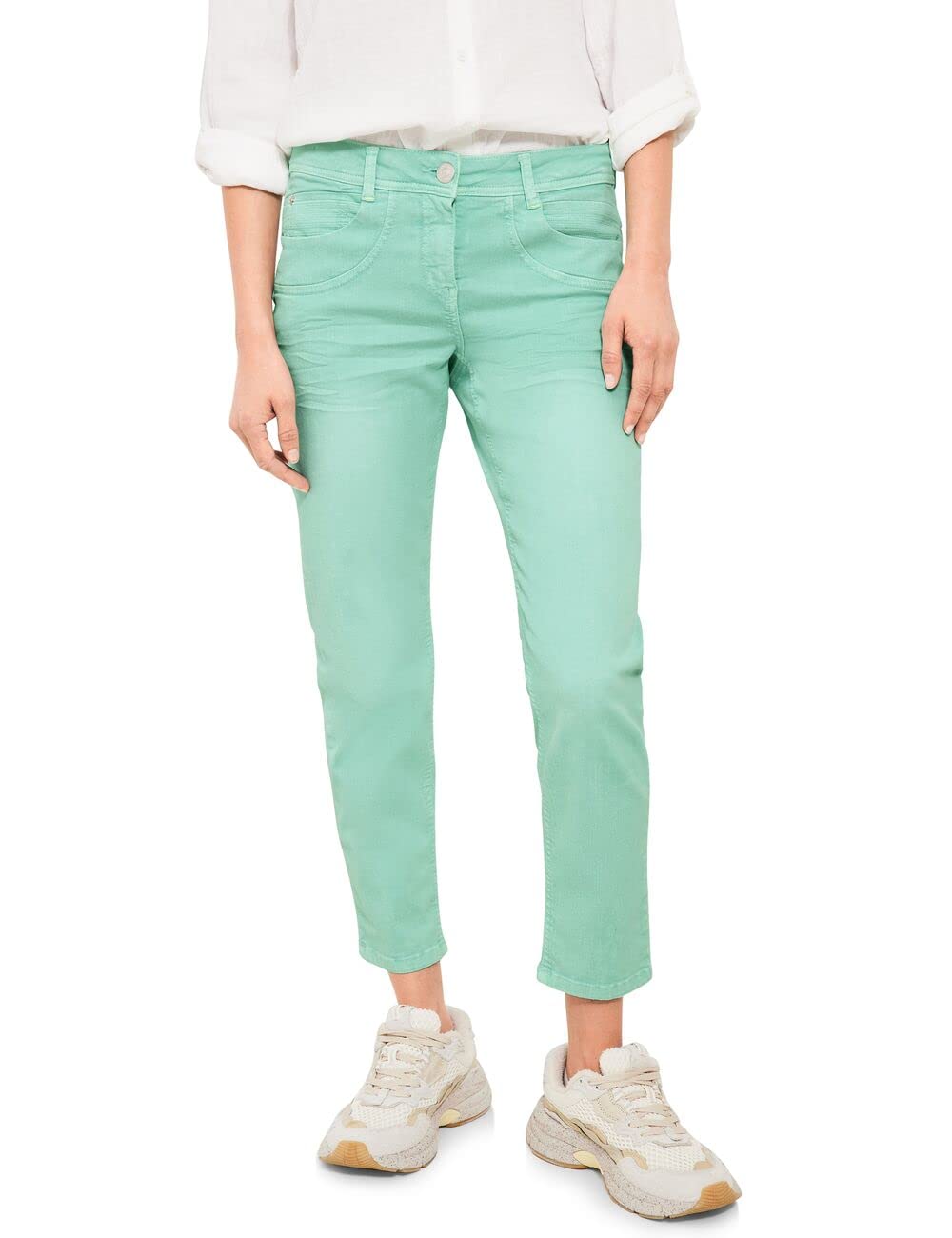 Cecil Damen Jeanshose Tapered 26W / 30L Clary Mint, 26W / 30L Clary Mint