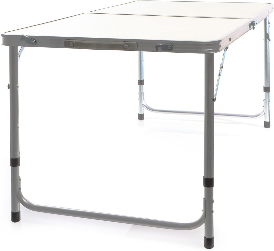 Toboli Campingtisch klappbar 120x60x70cm höhenverstellbar 54/61/70cm Klapptisch Aluminiumrahmen und