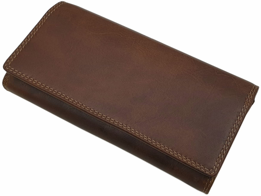 Grosse Rindleder Damen Geldbörse/Geldbeutel/Portemonnaie/Geldtasche mit Schmetterling-Motiv oder ohn
