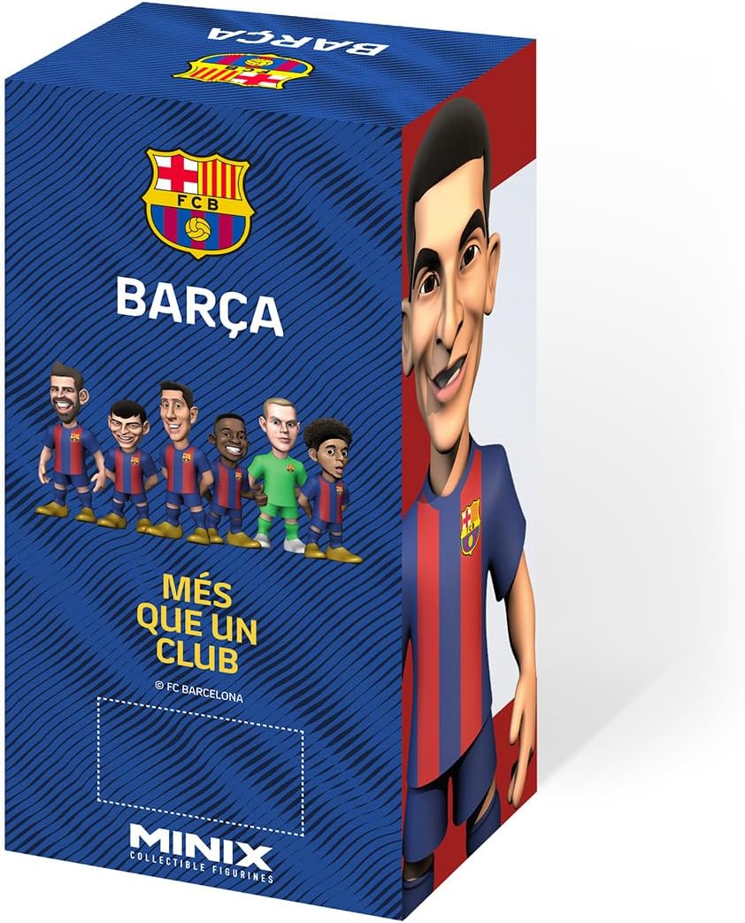 MINIX - Football Stars #185 – FC Barcelona – Ferran Torres 11 – Sammelfigur, 12 cm