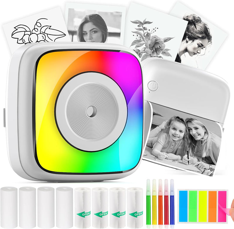 HuiJuKeJi 2024 Neue LED Smartphone Mini Drucker