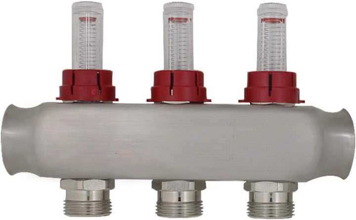 Heizkreisverteiler 2 3 4 5 6 7 8 9 10 11 12 heizkreise mit durchflussmesser durchflussanzeiger fussb