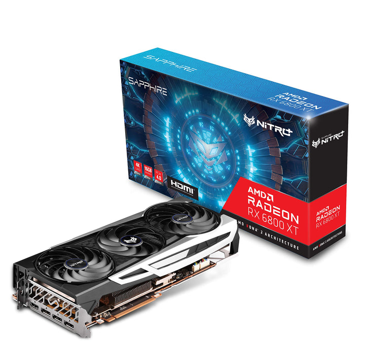 Sapphire Nitro + AMD Radeon OC Gaming Graphics Card mit 16 GB GDDR6 RX6800XT Schwarz