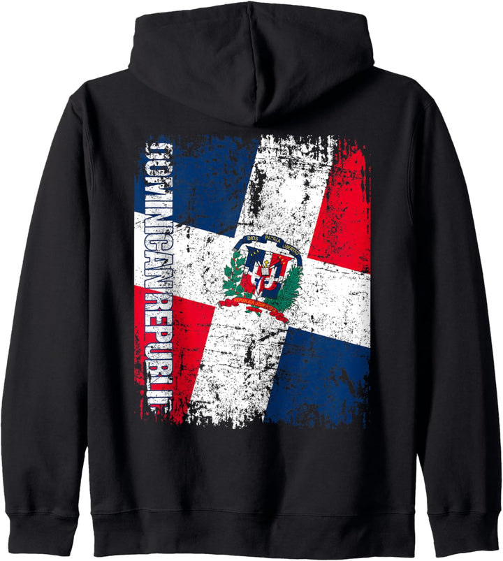 DOMINIKANISCHE REPUBLIK Flagge | Damen Herren Kinder DOM REP Kapuzenjacke