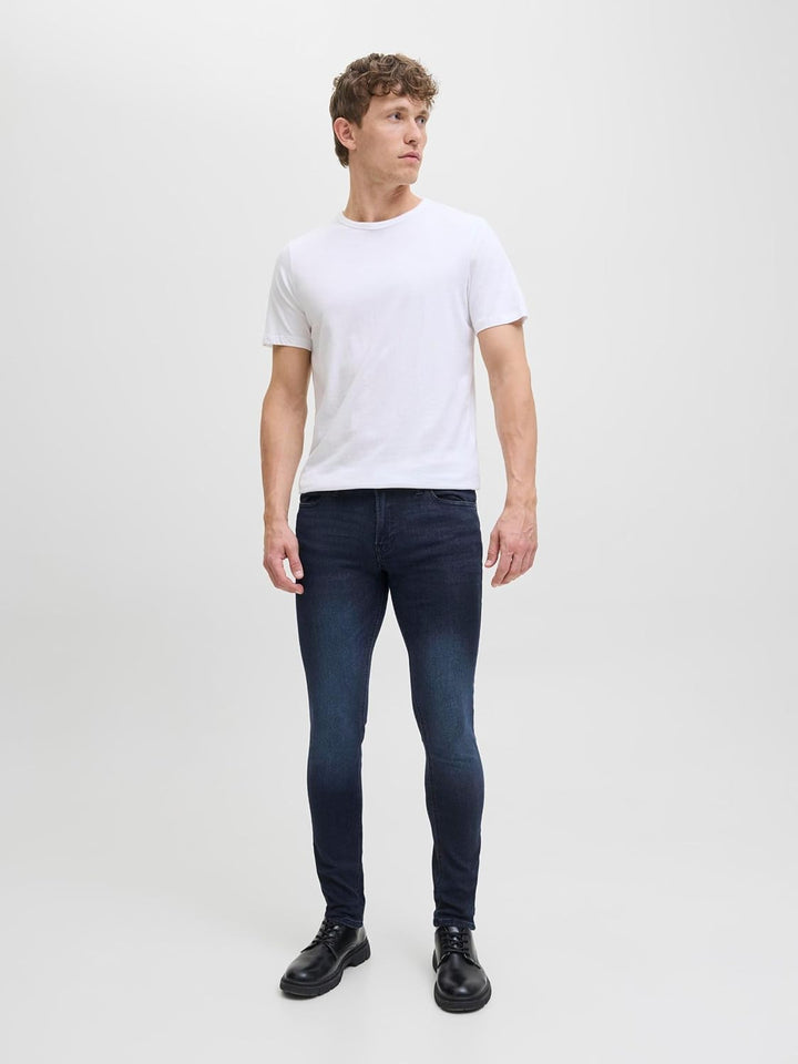 JACK & JONES Herren Skinny Jeans 30W / 34L Blue Denim, 30W / 34L Blue Denim