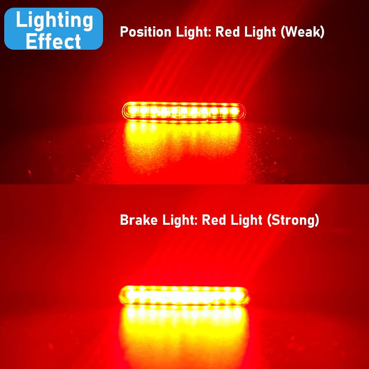 E57 E-geprüft Motorrad E-Bike LED Rücklicht Mini Universal Bremslicht DRL Positionslicht DC12V IP67