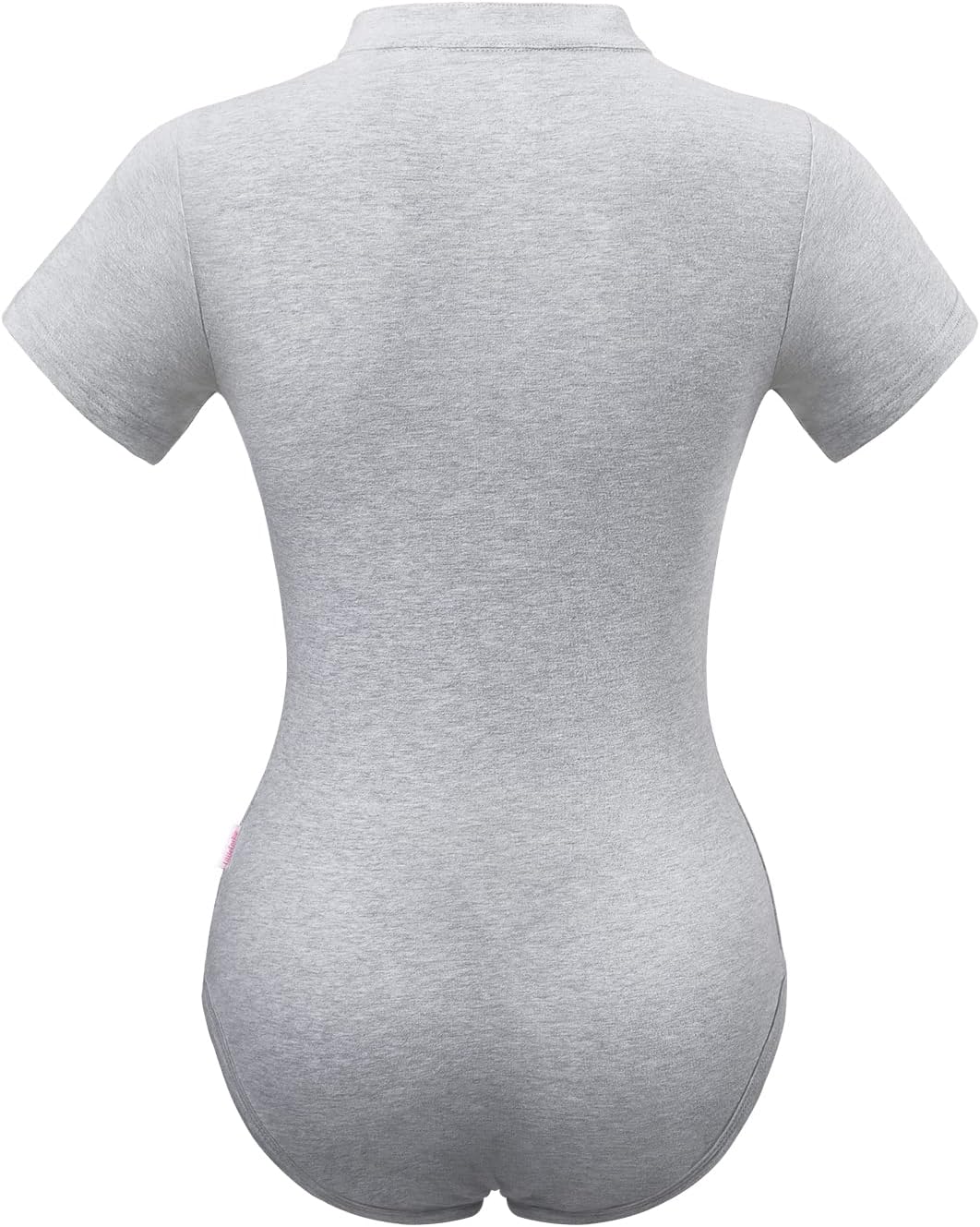 LittleForBig Baumwolle Strampler Onesie Pyjamas Bodysuit-Kragen Grau XS, Grau XS