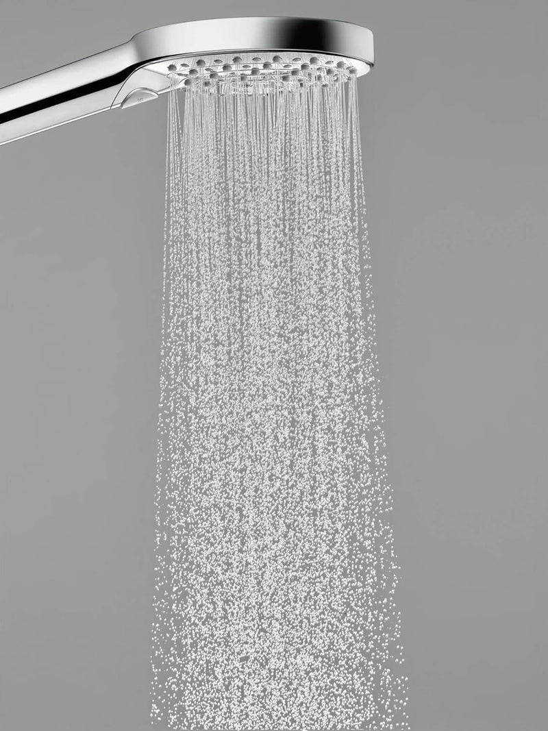 hansgrohe wassersparendes Duschsystem Raindance Select PowderRain Regendusche (Duschkopf, Schlauch,