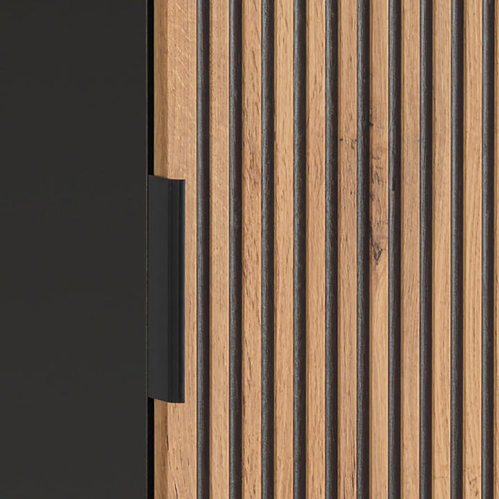 Lomadox Badezimmer Hängeschrank 35x35 cm Wandschrank Badschrank 1 Tür quadratisch Würfel anthrazit m