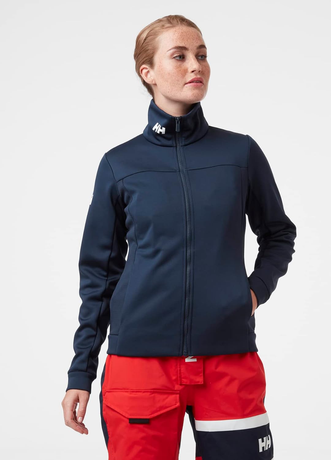Damen Helly Hansen W Crew Fleece Jacket, Marineblau, L