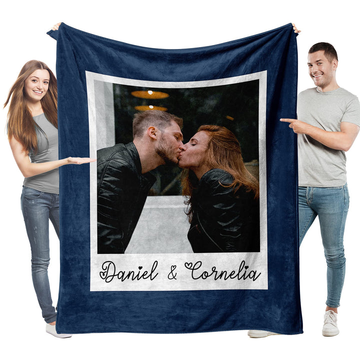 Easycosy personalisierte Decken für Paare Geschenke Benutzerdefinierte Bild werfen Decke Personalisi