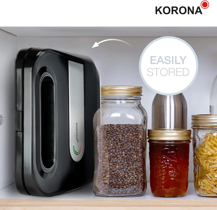 Korona 47019 XXL-Sandwichmaker | 750 Watt | Antihaftbeschichtung | Platzsparende Lagerung | Geeignet