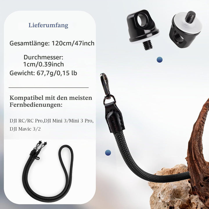 VOVMOEYA DJI RC Gurt Mit Schnellverschluss für Mini 3/Mavic 3/2/Air 2S/Mini 4 Pro/3 Pro Remote Contr