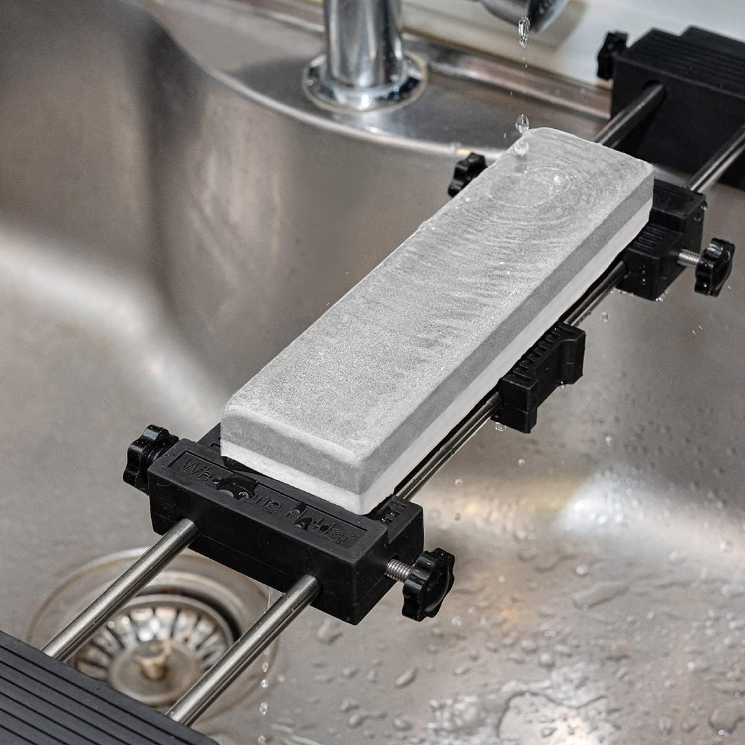 POWERTEC 71671 Schleifstein-Basishalter, verstellbare Spülbeckenbrücke 8,9 cm bis 36,6 cm, rutschfes
