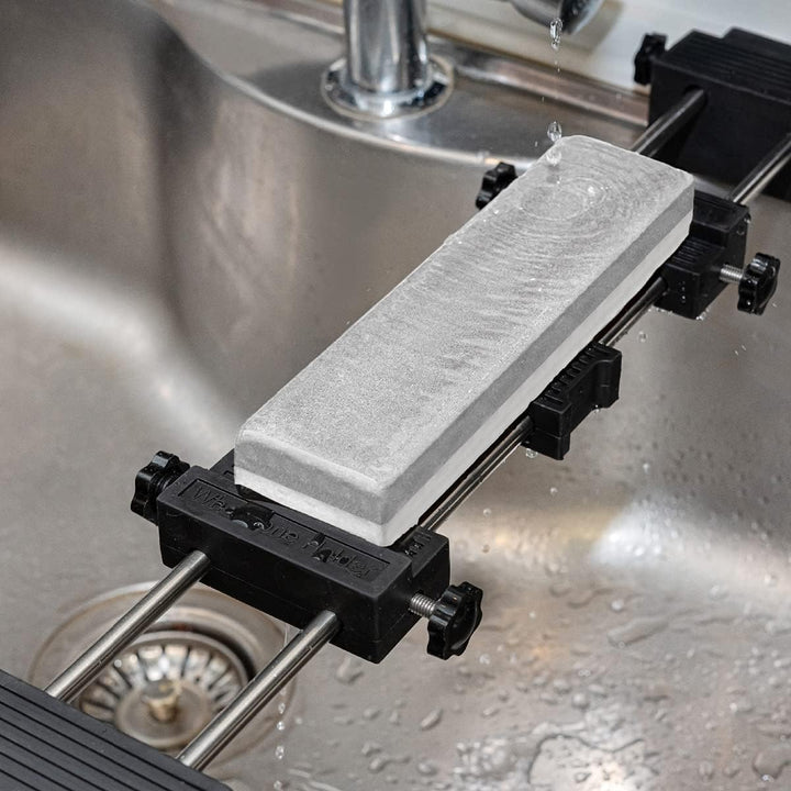 POWERTEC 71671 Schleifstein-Basishalter, verstellbare Spülbeckenbrücke 8,9 cm bis 36,6 cm, rutschfes