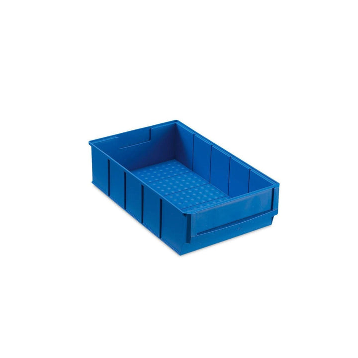 Blaue Industriebox 300 B | HxBxT 8,1x18,3x30cm | 3,4 Liter| Sichtlagerkasten, Sortimentskasten, Sort