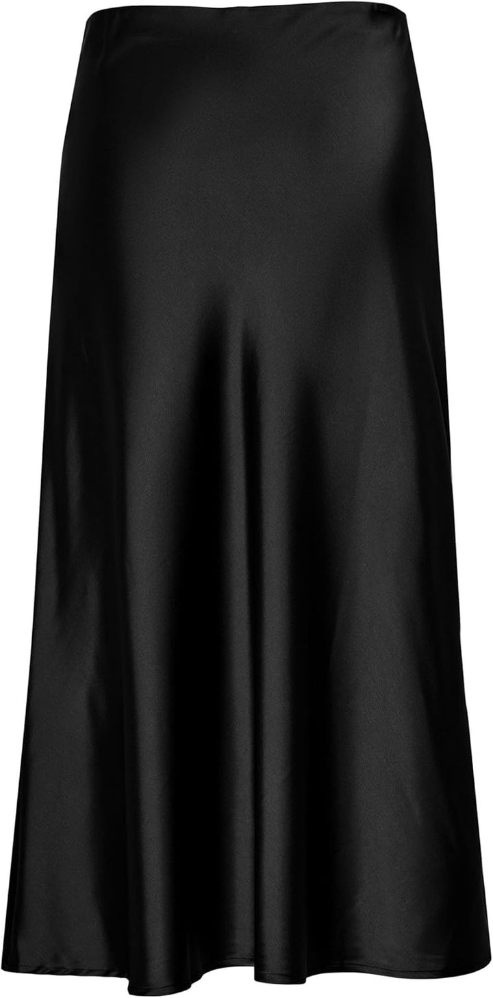 YAS Damen Yaspella Hw Midi Skirt S. Noos Rock XS Schwarz, XS Schwarz