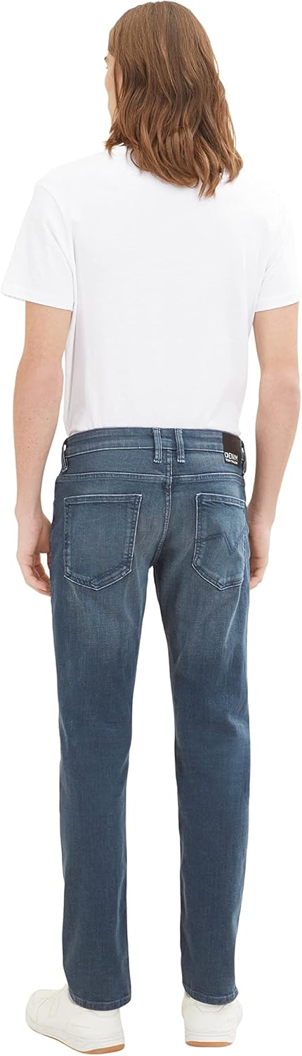 TOM TAILOR Denim Herren Pier Slim Fit Jeans 28W / 32L 10163 - Dark Stone Blue Grey Denim, 28W / 32L