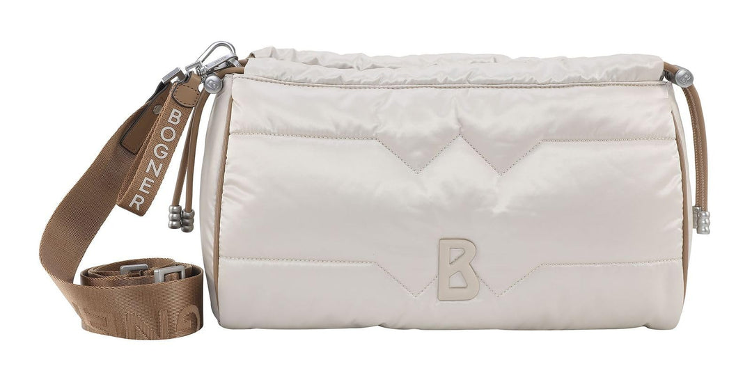 Bogner Damen Outdoor-Schultertasche Schwarz Einheitsgrösse mit Kordelzug und Polyester-Leder-Mix