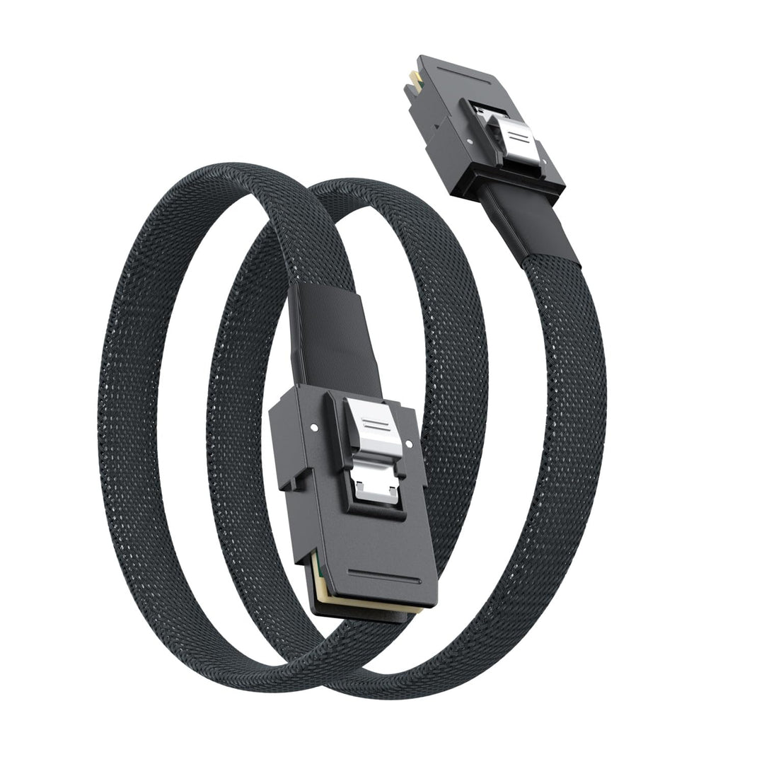 ipolex Internes SAS Kabel, SFF-8087 auf SFF-8087 Mini SAS Kabel, 6 Gbps, 0.5 meter (1.65ft) SFF-8087