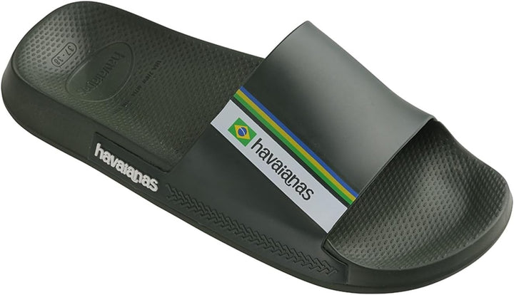 Havaianas Unisex Slide Brasil Schiebe-Sandalen 33/34 EU Green Olive, 33/34 EU Green Olive