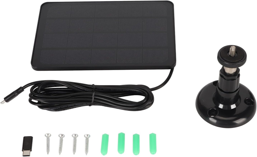Kamera Solarpanel, IP65 Hocheffizienz 5V 4W monokristallines Silizium -Solarladegerät für Überwachun