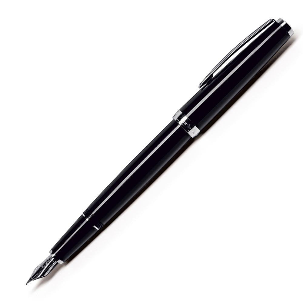Cleo Skribent Classic Füllfederhalter, mittlere Spitze, Schwarz
