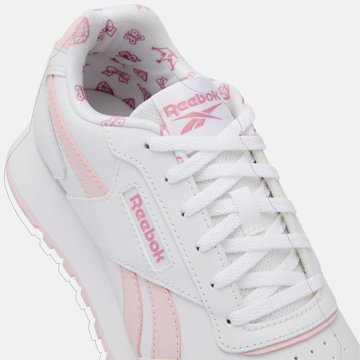 Reebok Mädchen Glide Sneaker 34.5 EU White Frostedberry Dustyrose, 34.5 EU White Frostedberry Dustyr