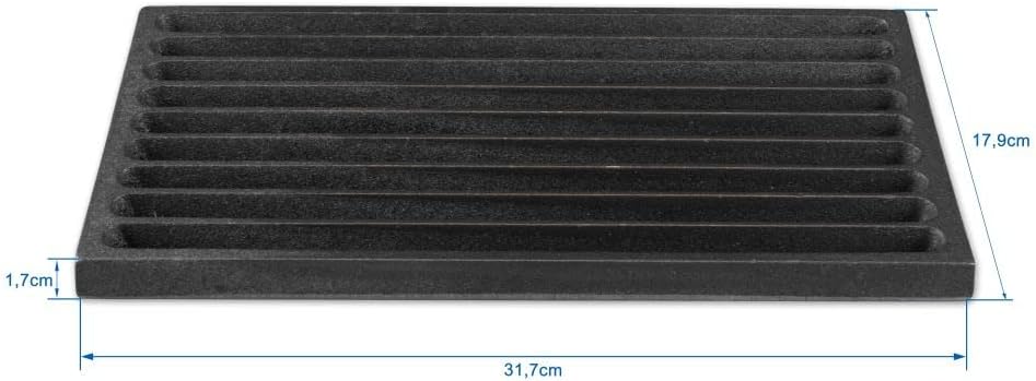 Grillrostprofi Ascherost - Feuerrost - Kohlerost - Kaminrost in Premium-Qualität, Gusseisen, 18 x 32